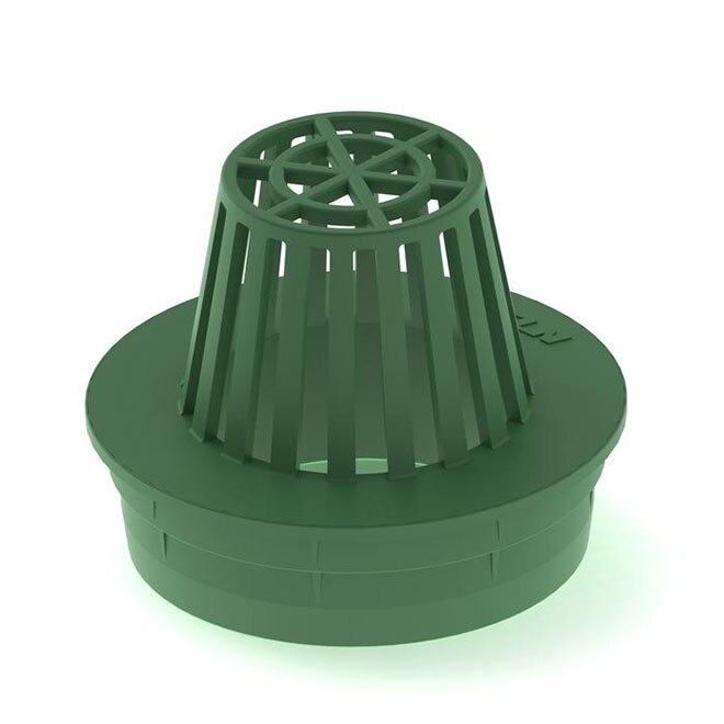 NDS 991 Polyolefin Heavy Duty Drain Grate, 9", Green