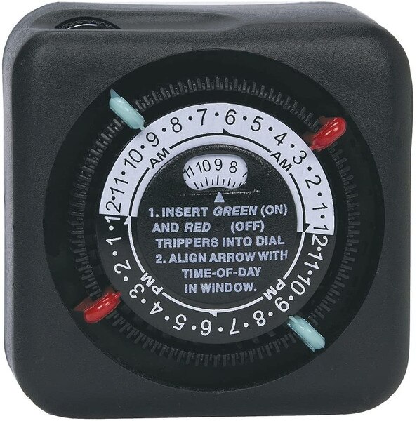 24-Hour Outdoor Mechanical Plug-In Timer