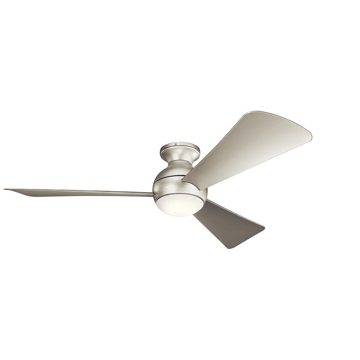 Fan Family: Cameron, Sola, Fan Finish: Brushed-Nickel, White