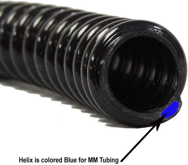 2 in. Dia x 100 ft. MM Sizing Black Non Kink, Corrugated, Flexible PVC Pond Tubing