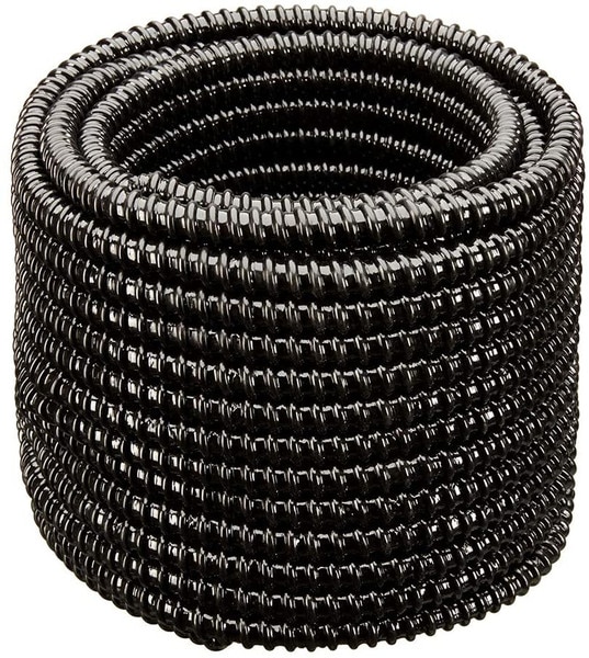 1-1/4 in. Dia x 100 ft. UL Sizing Black Non Kink, Corrugated, Flexible PVC Pond Tubing