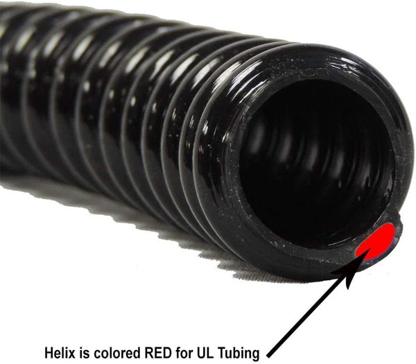 2 in. Dia x 100 ft. MM Sizing Black Non Kink, Corrugated, Flexible PVC Pond Tubing 2 in. Dia x 100 ft. MM Sizing Black Non Kink, Corrugated, Flexible PVC Pond Tubing